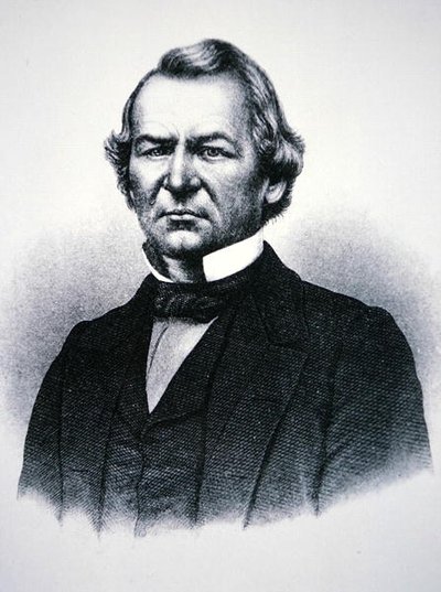 Président Andrew Johnson (1808-75) (gravure) - American School