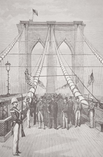Le président Chester A. Arthur à la cérémonie d