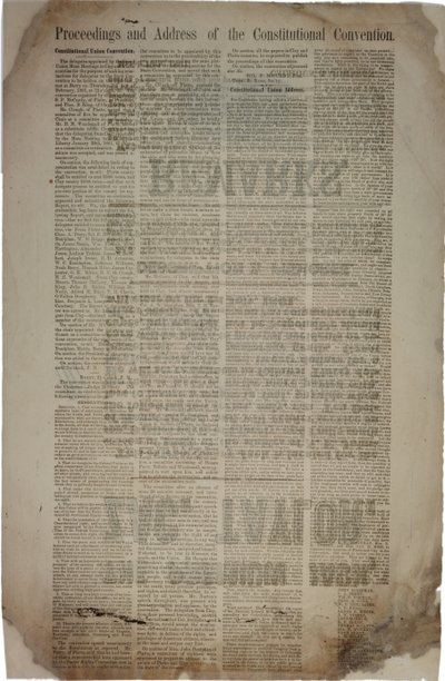Procédures et adresse de la Convention constitutionnelle, c.19 mars 1861 - American School