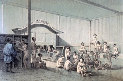Bain public à Simoda, 1856 - American School
