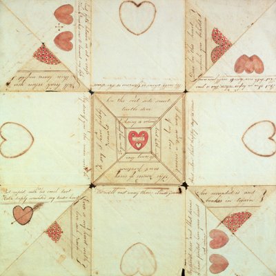 Rebus Valentine, c.1760 - American School
