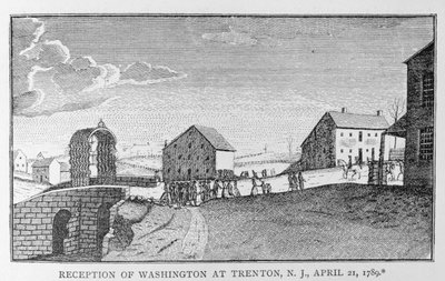 Réception de Washington à Trenton, New Jersey, 21 avril 1789, de 