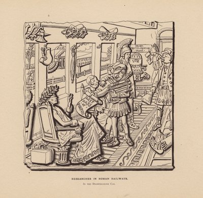 Recherches sur les chemins de fer romains (lithographie) - American School