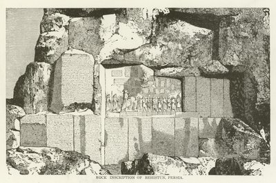 Inscription rupestre de Behistun, Perse - American School