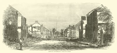 Ruines de Chambersburg, la rue principale, septembre 1864 - American School