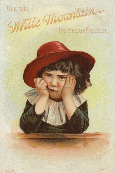 Fille triste avec le visage dans les mains - American School