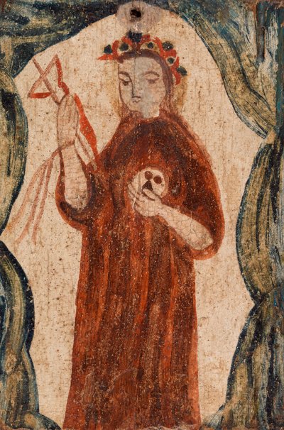 Saint avec un crucifix - American School