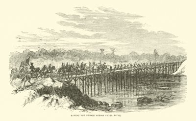 Sauver le pont sur la rivière Pearl, avril 1863 - American School