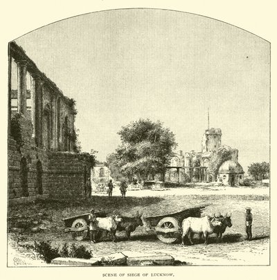 Scène du siège de Lucknow - American School