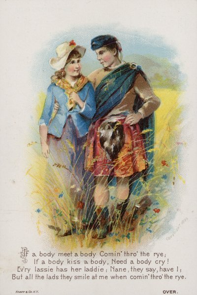 Couple écossais en cour - American School