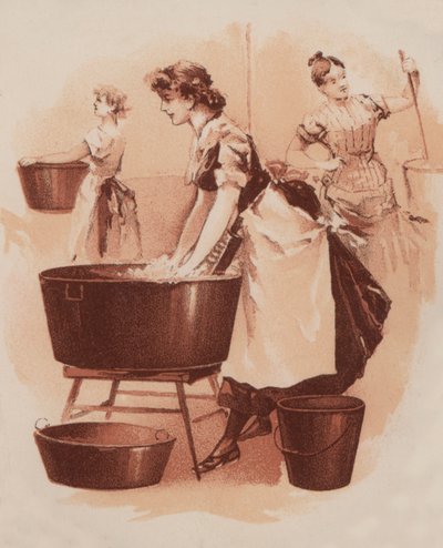 Scène de cuisine - American School