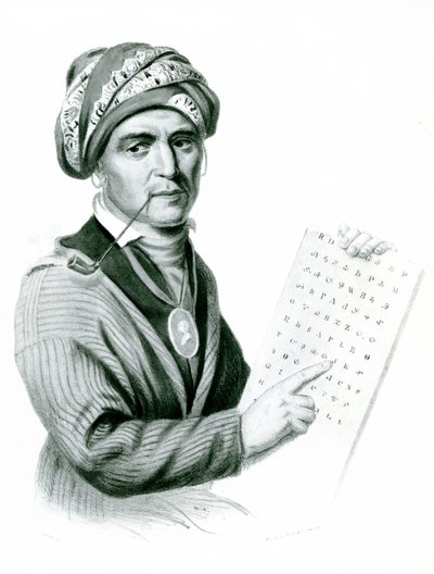 Se Quo Yah (Sequoyah), inventeur de l
