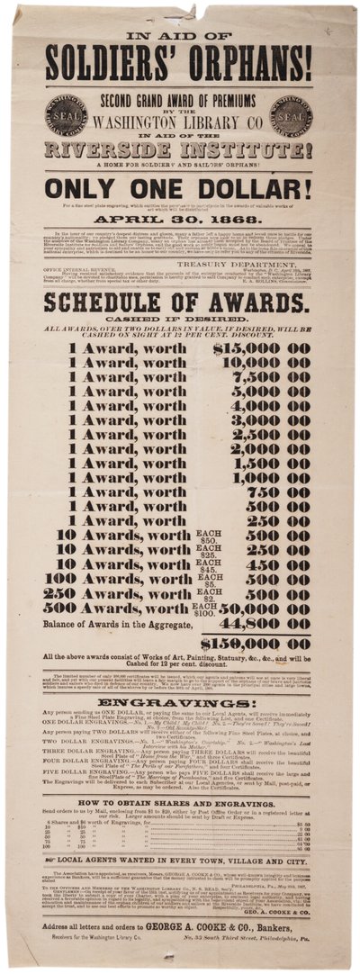 Deuxième Grand Prix par la Washington Library Co au profit de l