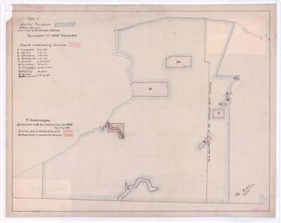 Les terres de Seneca en 1802 (impression) - American School