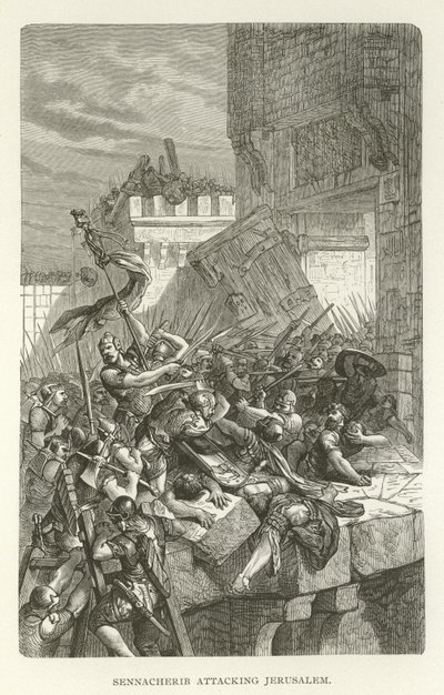 Sennachérib attaquant Jérusalem - American School