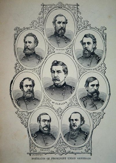 Sept portraits de généraux éminents de l