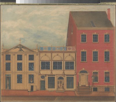 Magasin et entrepôt de Duncan Phyfe sur Fulton Street à New York, vers 1817-1820 - American School