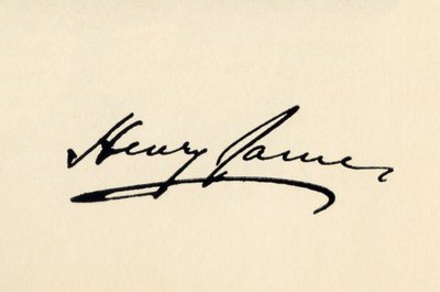 Signature de Henry James - American School