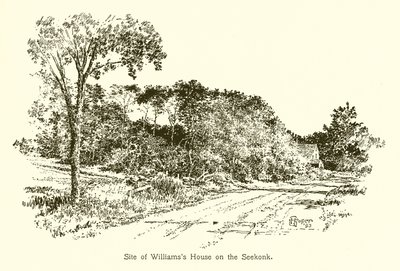 Site de la maison de Williams sur le Seekonk - American School