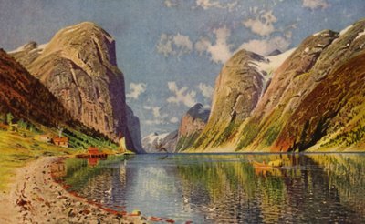 Sogne Fjord sur la côte de la Norvège - American School