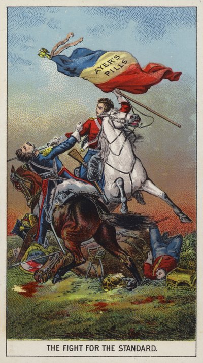 Soldats combattant à cheval - American School