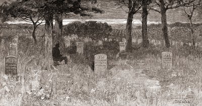 Tombes de soldats au cimetière national d