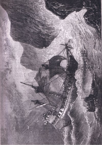 Somers échoue son navire, illustration de l