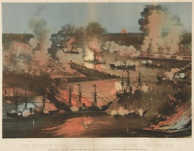 Splendide Triomphe Naval du Mississippi, pub. 1862 - American School