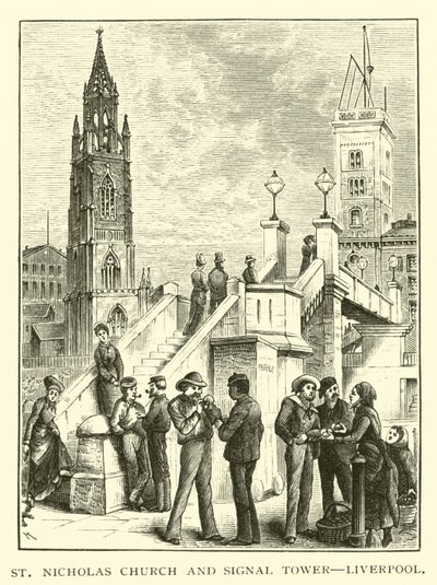 Église Saint-Nicolas et tour de signalisation, Liverpool - American School
