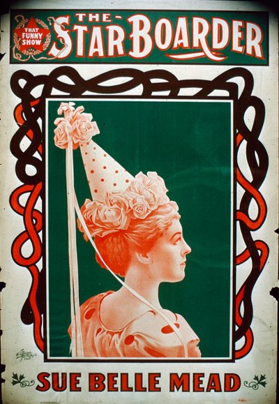 Affiche de théâtre Star Boarder avec l