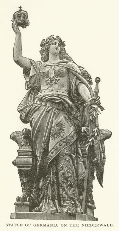 Statue de Germania sur le Niederwald - American School