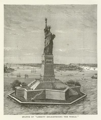 Statue de la Liberté éclairant le monde - American School