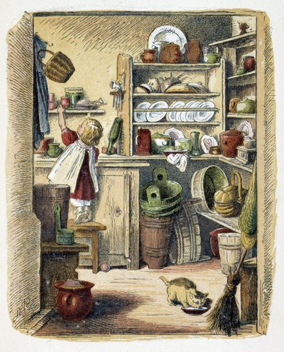Rangement dans la cuisine dans « Schnik, schnak, babioles pour les petits », jeux d