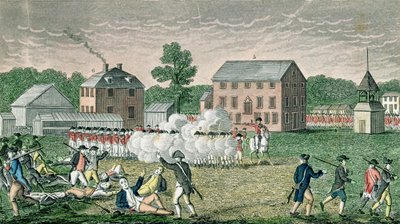 La bataille de Lexington, 19 avril 1775, des 