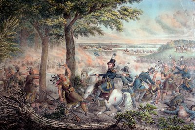 La bataille de la Tamise en 1813 - American School