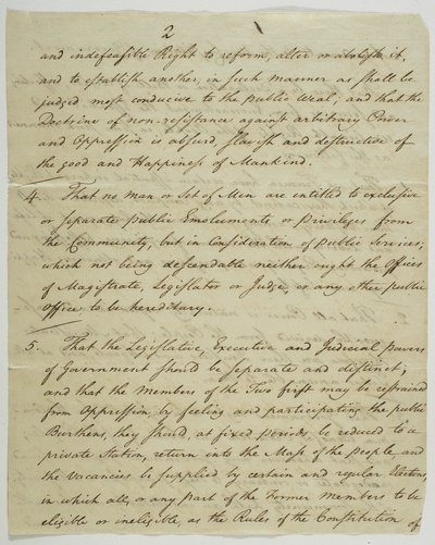 La Déclaration des droits, copie signée à Federal Hall, 1789 - American School