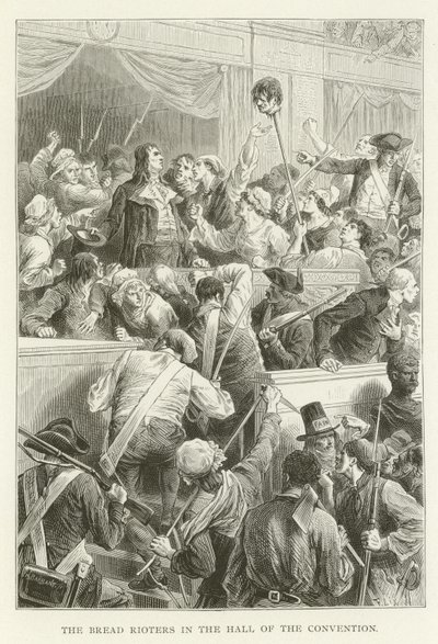 Les émeutiers du pain dans la salle de la Convention - American School