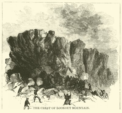 La crête de Lookout Mountain, novembre 1863 - American School