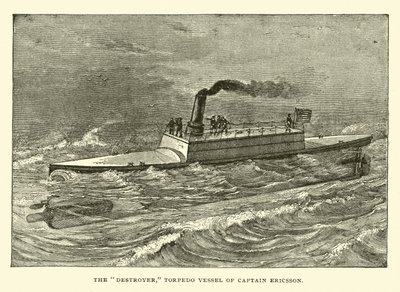 Le destructeur, navire torpilleur du capitaine Ericsson - American School