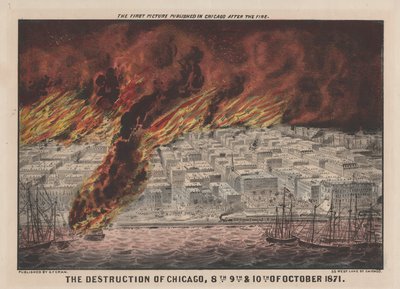 La destruction de Chicago, 8, 9 et 10 octobre 1871, 1871 - American School