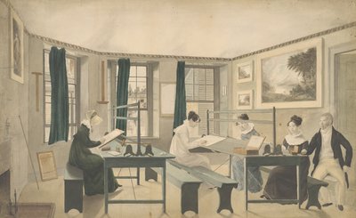 La classe de dessin, 1810-13 - American School
