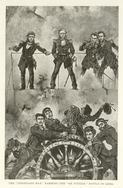 Le Ferdinand Max éperonnant le Re d