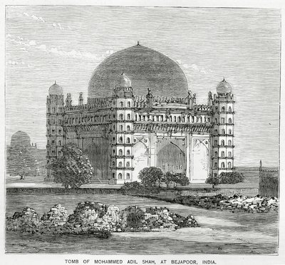 Le Gol Gumbaz, tombeau de Mohammed Adil Shah II - American School