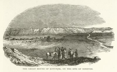 Le grand tumulus de Koyunjik, sur le site de Ninive - American School