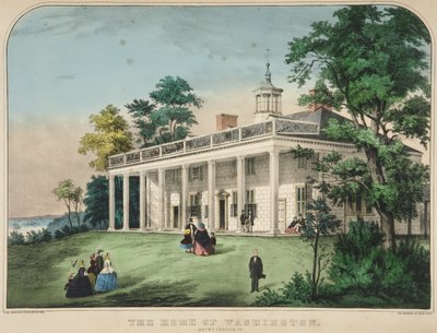 La maison de Washington, Mount Vernon, Virginie - American School