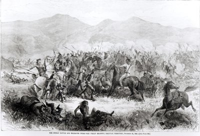 La bataille et le massacre des Indiens près du fort Philip Kearney, territoire du Dakota, 21 décembre 1866 - American School