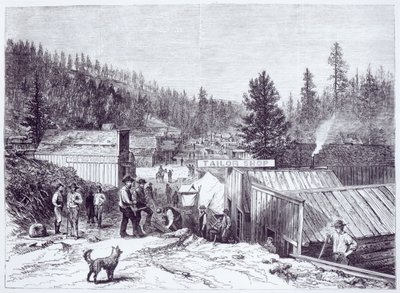 La guerre indienne, Deadwood City, Black Hills du Dakota, d