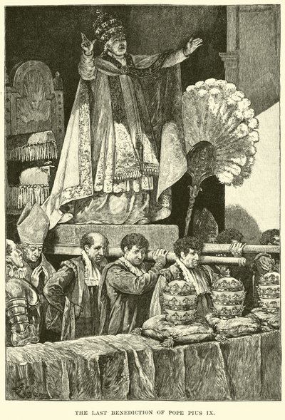 La dernière bénédiction du Pape Pie IX - American School
