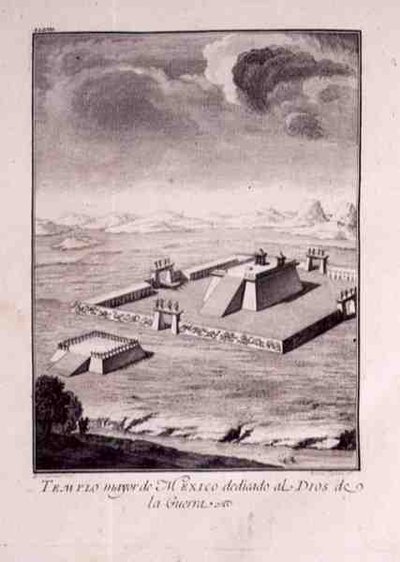 Le temple principal du Mexique, dédié aux dieux de la guerre, tiré de 