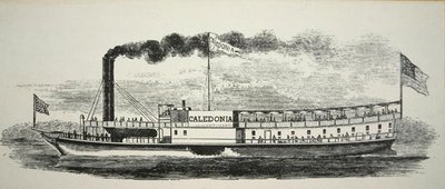 Le bateau à roues latérales du Mississippi 